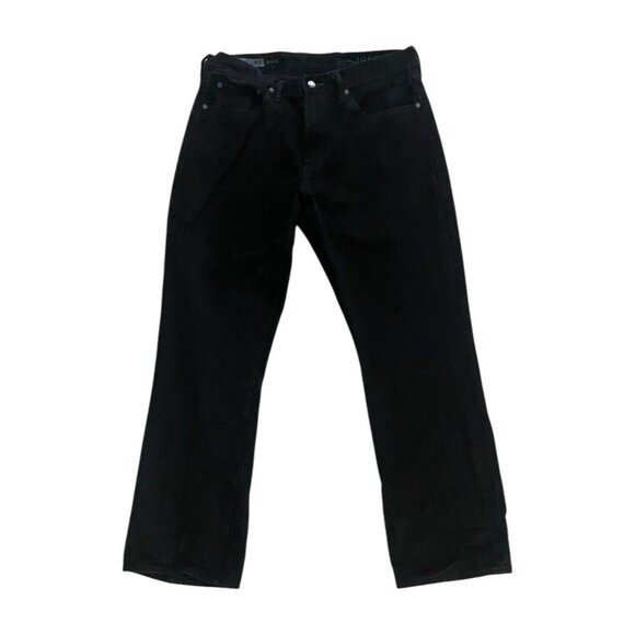 Gap 1969 Jeans Mens 36 x 32 Faded Black Standard Straight Fit Dark Wash Denim - Picture 1 of 7